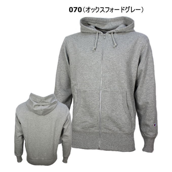 最安 Champion チャンピオン TEAM FULL ZIP SWEAT PARKA C3-PS160 XS オックスフォードグレー 070  C3PS160 swat.codechain.com.br