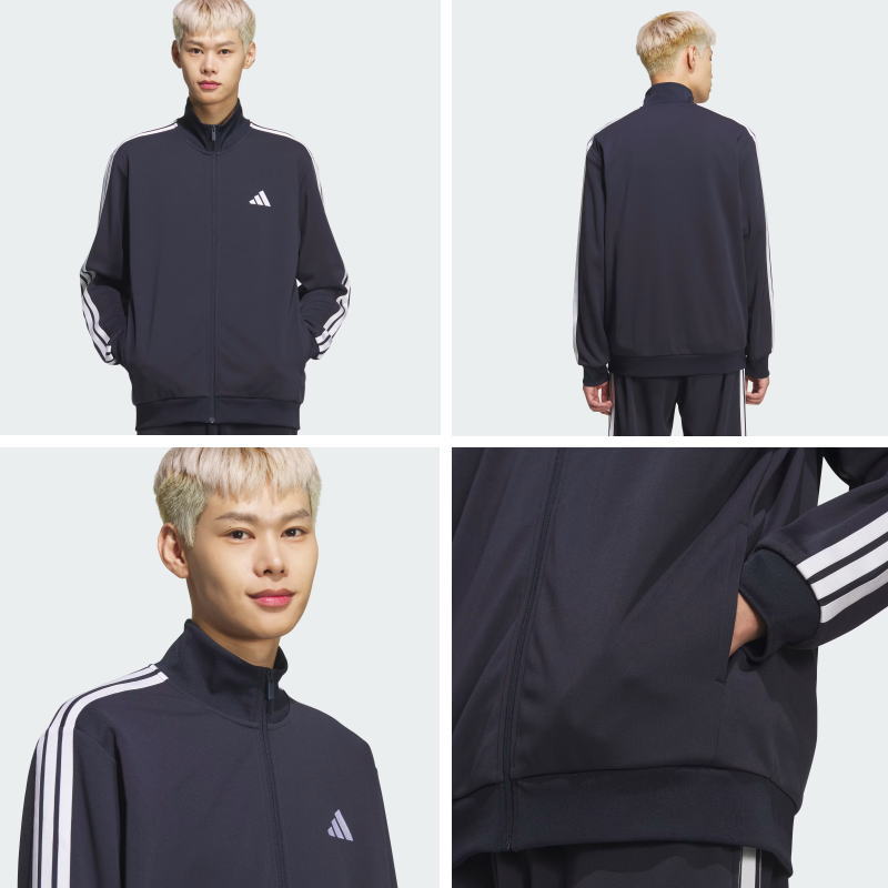 adidas（アディダス） ジャージ 上下 メンズ トレーニングウェア 3S