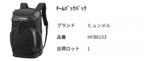 hummel（ヒュンメル） バック リュック メンズ チームバックパック
