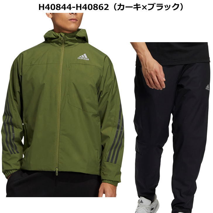 adidas ウィンドブレーカー セットアップ 上下 カーキ - アウター