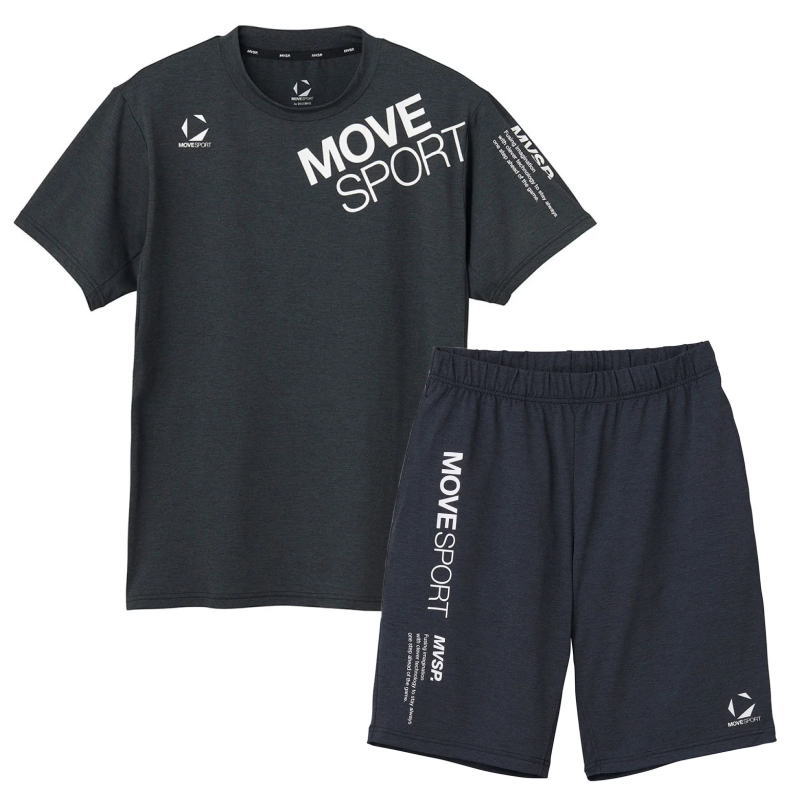 MOVESPORT デサント 上下セット Tシャツ 半袖 + ハーフハンツ