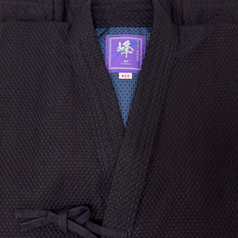 ミツボシ 剣道 ドウギ 峰 銀印 正藍染二重最上 上衣 道着 T-171 剣道衣