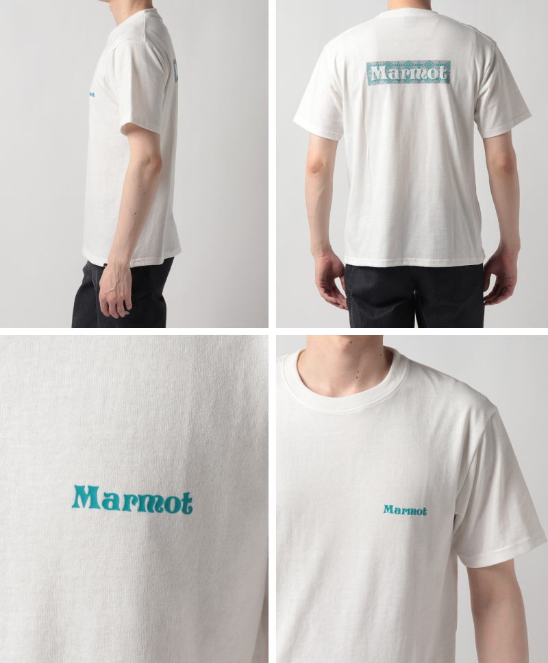 未使用【Marmot】速乾性プリント柄パンツ Marmot マーモット Tシャツ 半袖 メンズ トレーニングウェア