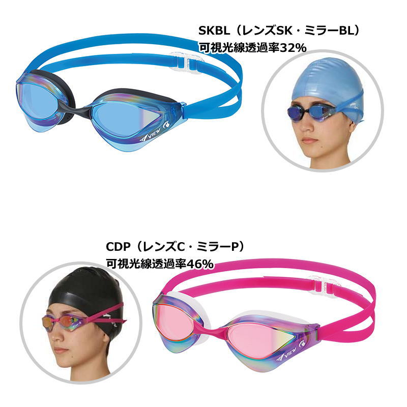 VIEW ゴーグル 水泳 メンズ レディース レーシングモデル タバタ 競泳