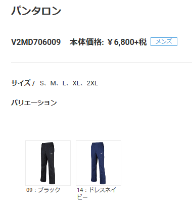MIZUNO ミズノ ジャージ パンツ メンズ パンタロン バレー