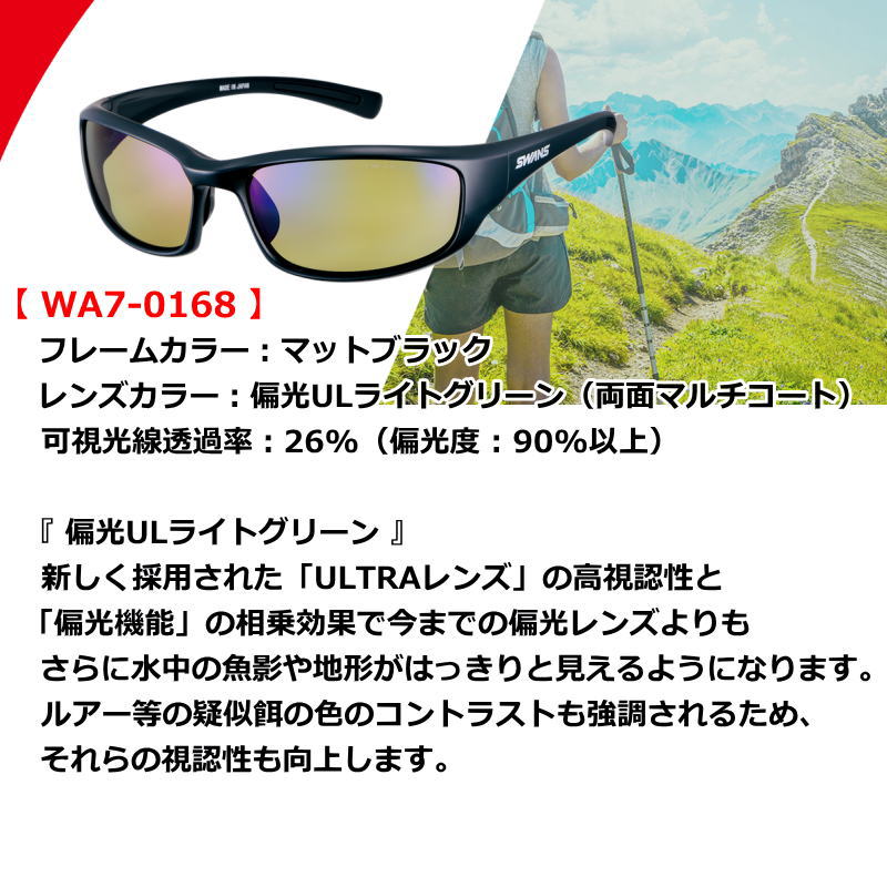 SWANS スワンズ サングラス メンズ レディース WARRIOR-7 ウォーリアーセブン アウトドア 釣り ゴルフ テニス フィッシング 日本製