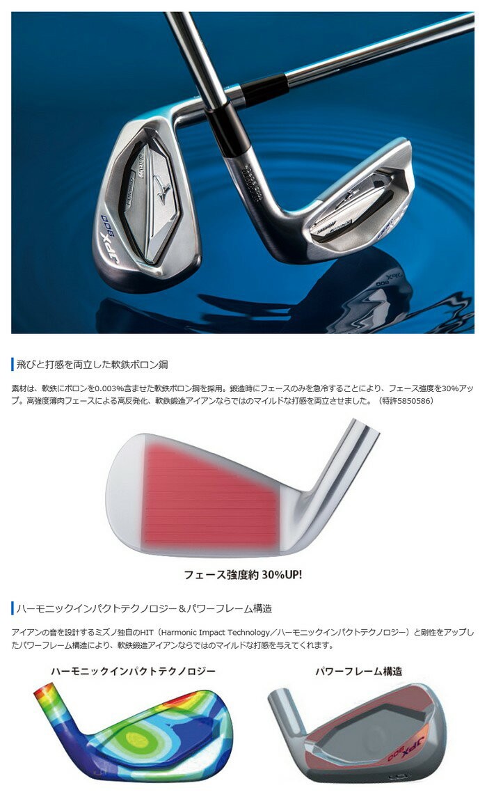 MIZUNO JPX 900 フォージドアイアンセット 6本組 (No.5〜9・PW MIZUNO JPX 900 フォージドアイアンセット 6本組 (No.5〜9・PW
