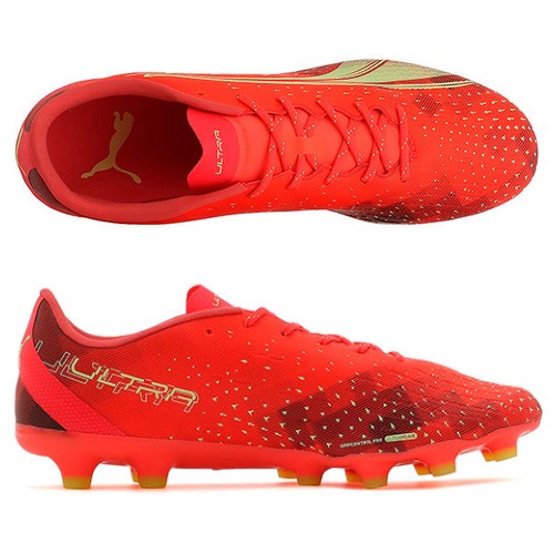 PUMA ULTRA 赤 スパイク シューズ PUMA プーマ ULTRA PLAY ウルトラ プレイ HG + MID JR 107531