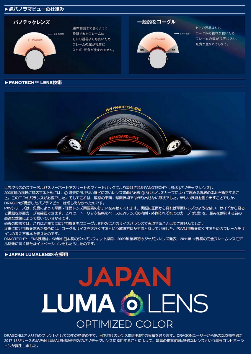 ドラゴン ゴーグル PXV BRYAN IGUCHI LL J Bluesteel 22/23 DRAGON