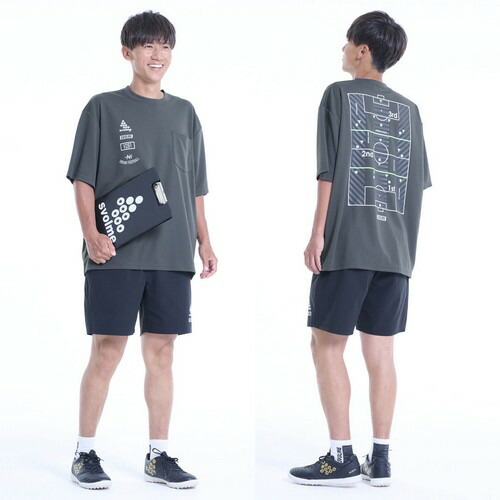 Lサイズ　スボルメ　プラシャツプラパン　ホワイトブラック SVOLME スボルメ プラシャツ Tシャツ 長袖 シンプルロゴロング