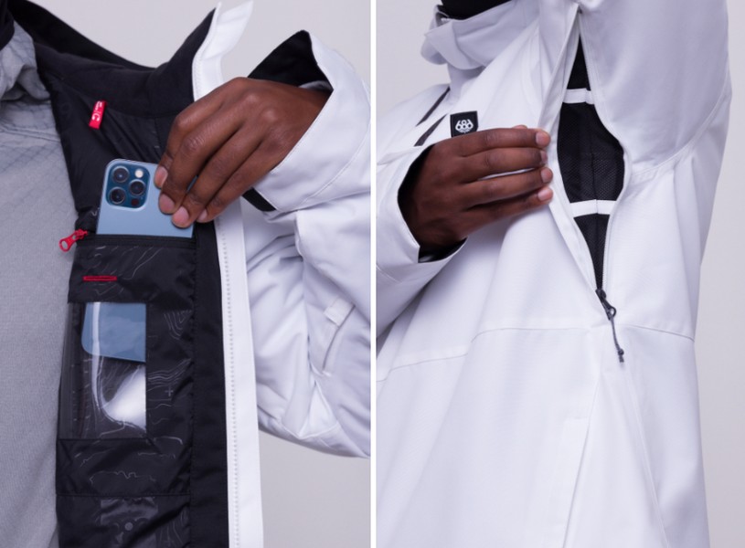 美品！！686 スノーボードウェア　ロクハチロク　six eight six 686 スノーボードウェア FOUNDATION INSULATED Jacket Black 23