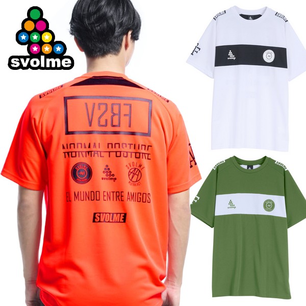 SVOLME（スボルメ） プラシャツ Tシャツ 半袖 切替TRトップ 上