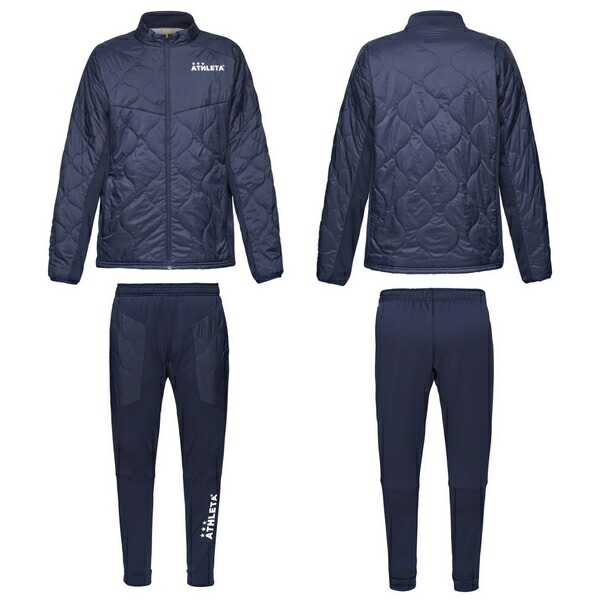 ATHLETA（アスレタ） グリッド起毛 中綿 ウォーマー ジャージ 上下