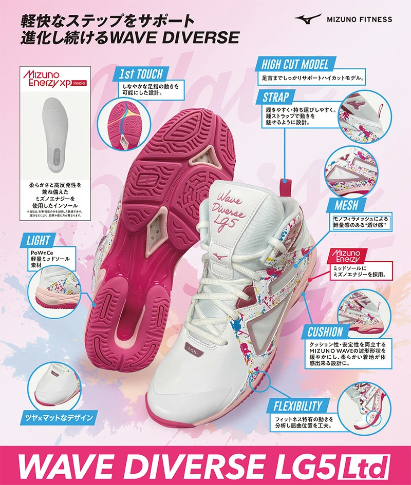 MIZUNO（ミズノ） ウエーブダイバース LG5 Ltd 31GF2675 MIZUNO WAVE
