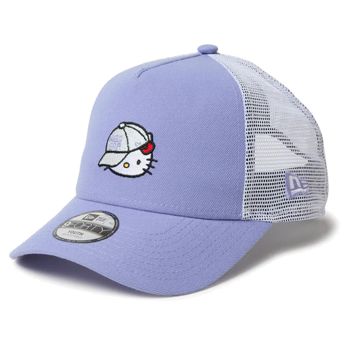 最終お値下げハローキティ トラッカーキャップ ホワイト(NEW ERA） NEW ERA ニューエラ キャップ 帽子 9FORTY A-Frame トラッカー