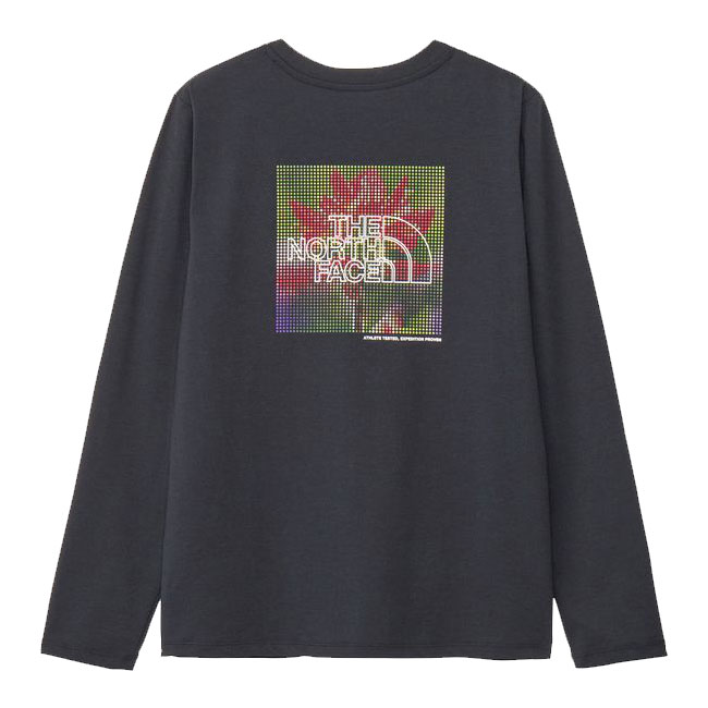 ◆◆メール便発送 ＜ノースフェイス＞ THE NORTH FACE ロングスリーブ ES フラワーボックスロゴティー レディース 長袖Tシャツ NTW32582 公式】ロングスリーブスモールボックスロゴティー（レディース