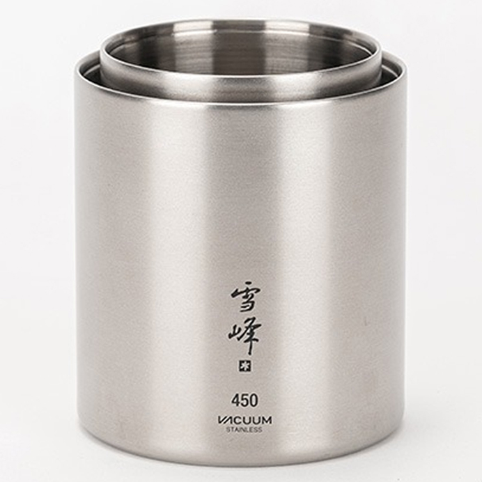 ケンスノーピーク 真空雪峰スタッキングマグ 300/450 マット セット 30％OFF】スノーピーク 真空雪峰スタッキングマグ 300/450
