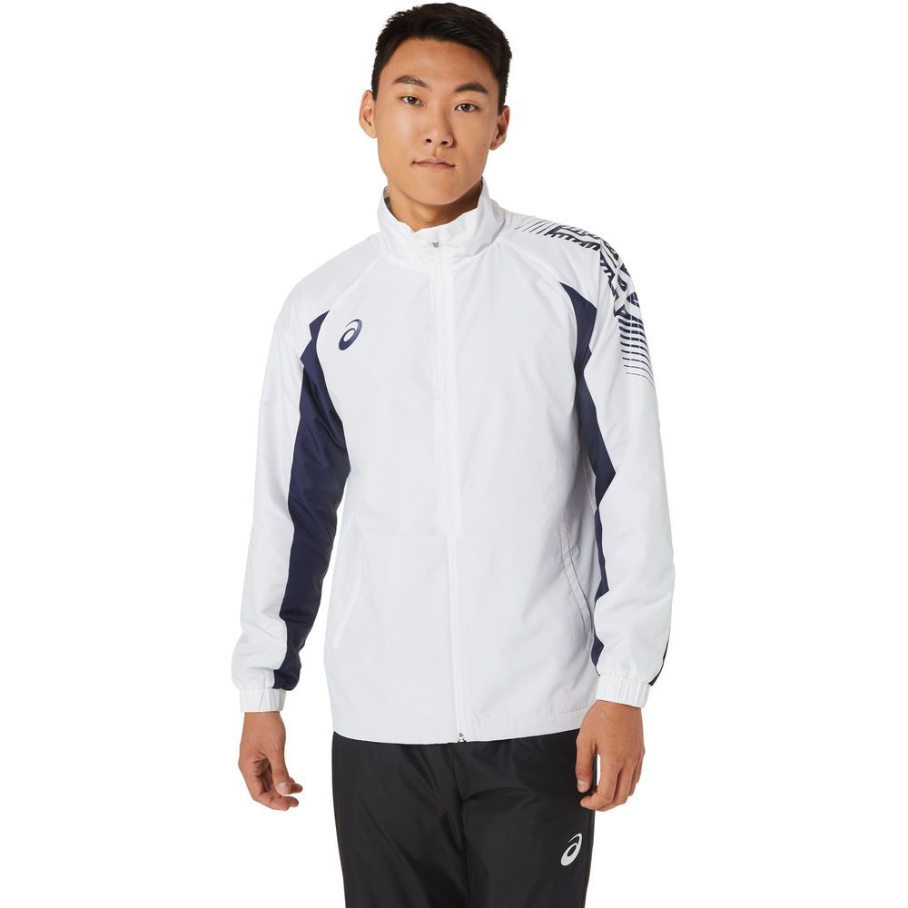 アシックス asics フィットネスウェア メンズ 裏トリコットウインドブレーカージャケット 2031D535 2022SSの画像