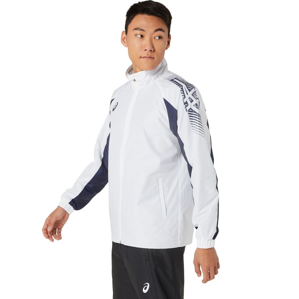 アシックス asics フィットネスウェア メンズ 裏トリコットウインドブレーカージャケット 2031D535 2022SSの画像