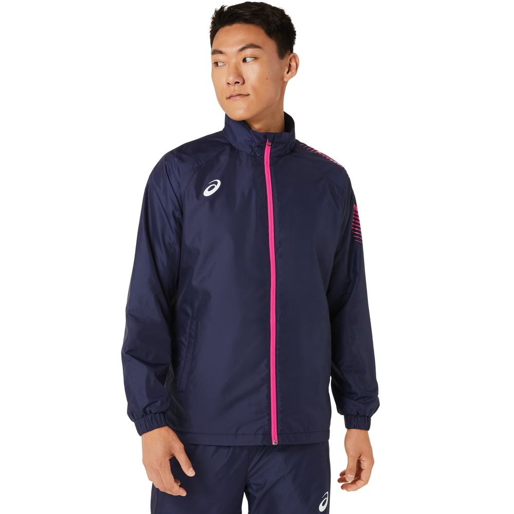 アシックス asics フィットネスウェア メンズ 裏トリコットウインドブレーカージャケット 2031D535 2022SSの画像