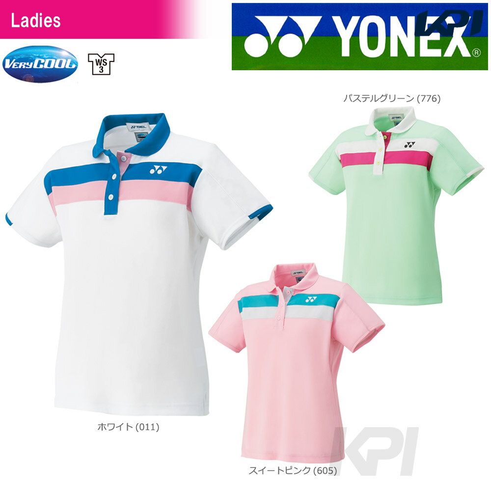YONEX ヨネックス 「WOMEN レディース ポロシャツ 20395」ウェア「FW」 夏用 冷感『即日出荷』