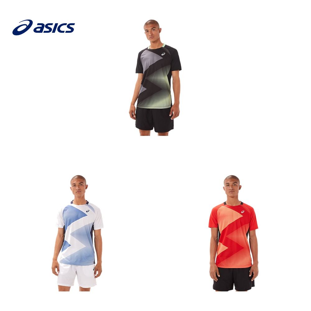 アシックス asics テニスウェア メンズ グラフィックショートスリーブトップ 2041A203 2021FW