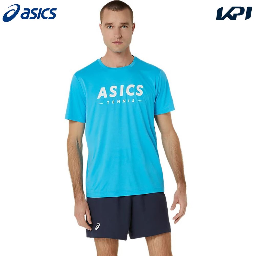 アシックス asics テニスウェア メンズ   ドライプリント半袖シャツ 2041A259-419 2024FW