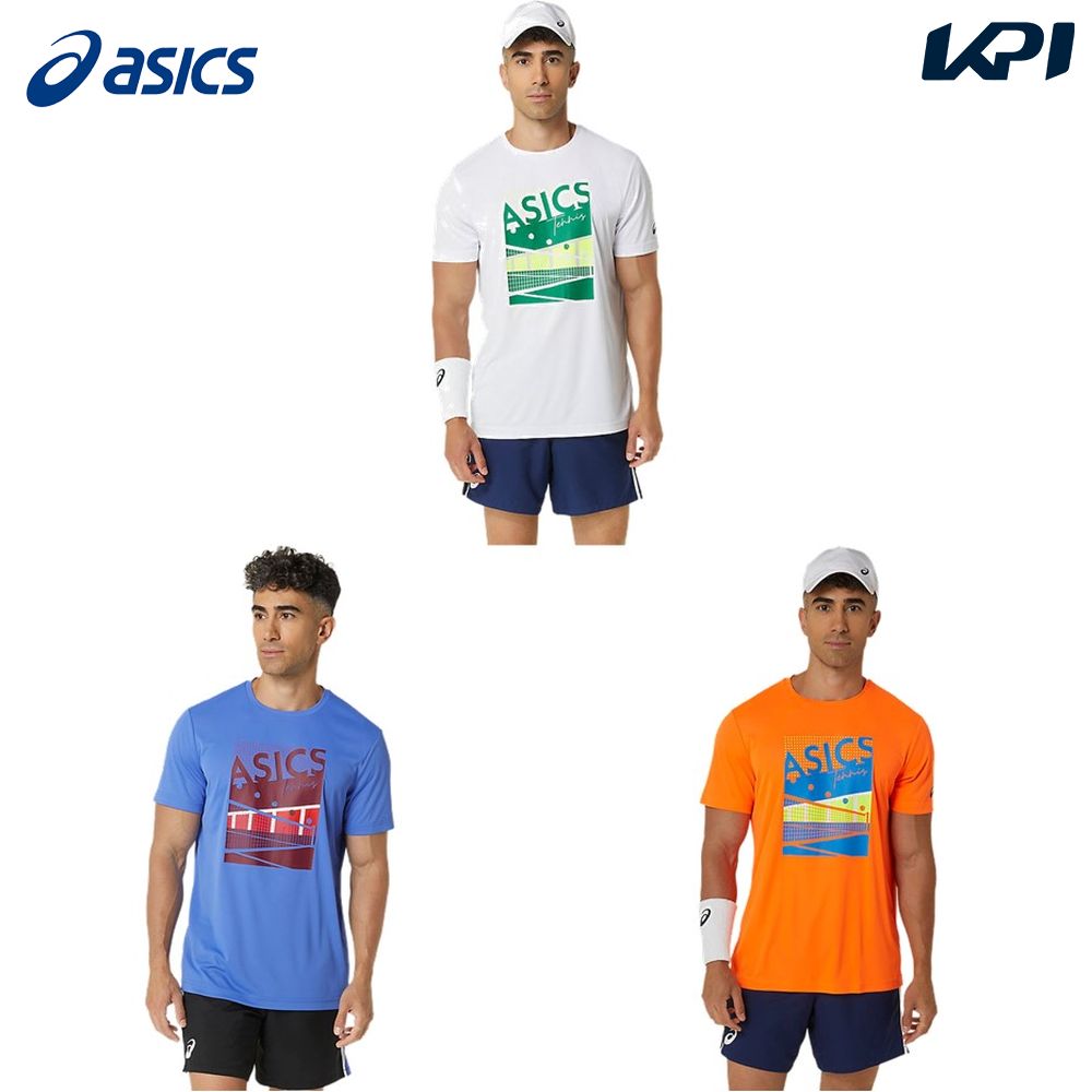 アシックス asics テニスウェア メンズ   クールグラフィック半袖シャツ 2041A284 2024SS