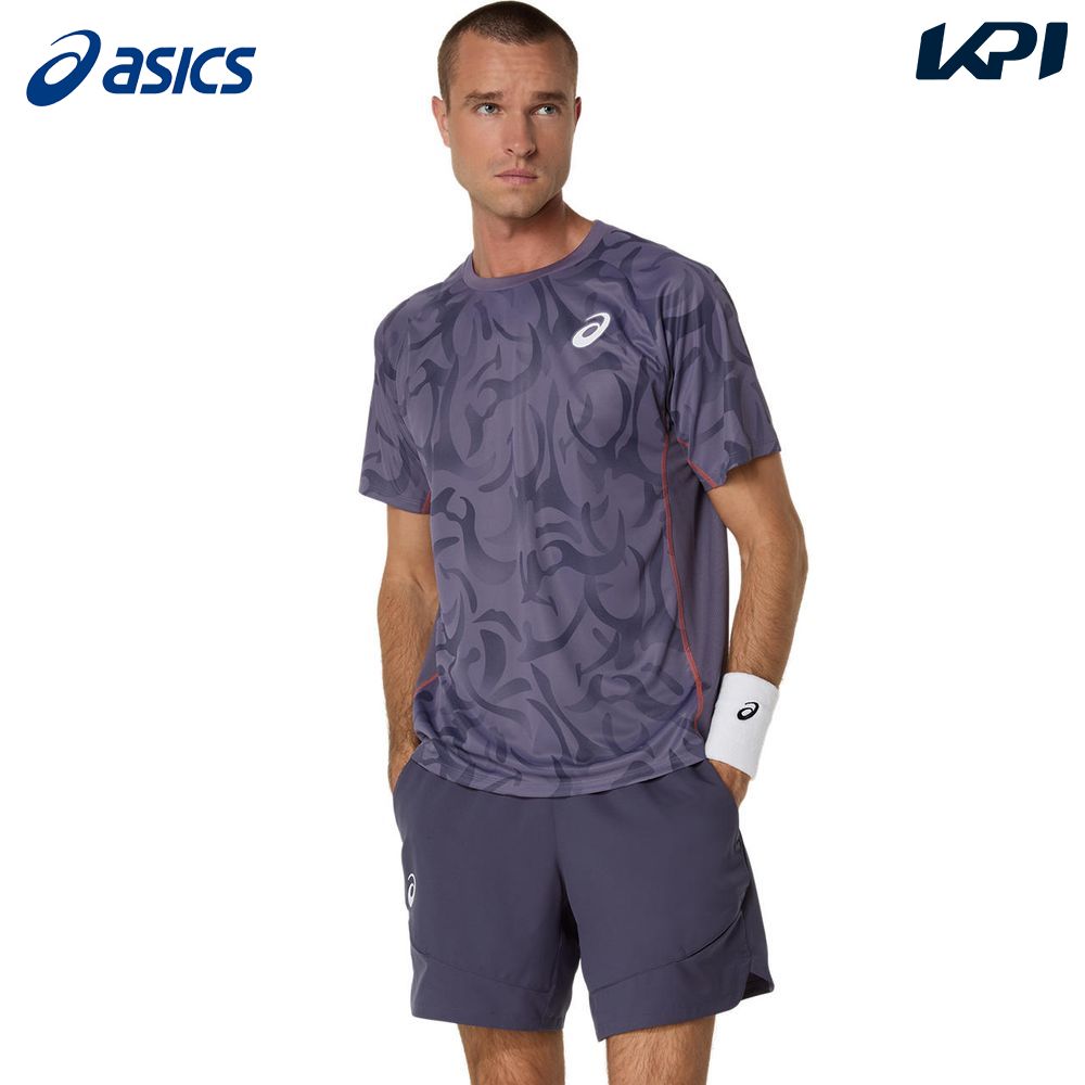 アシックス asics テニスウェア メンズ   GAME SS TOP 2041A323 2025SS