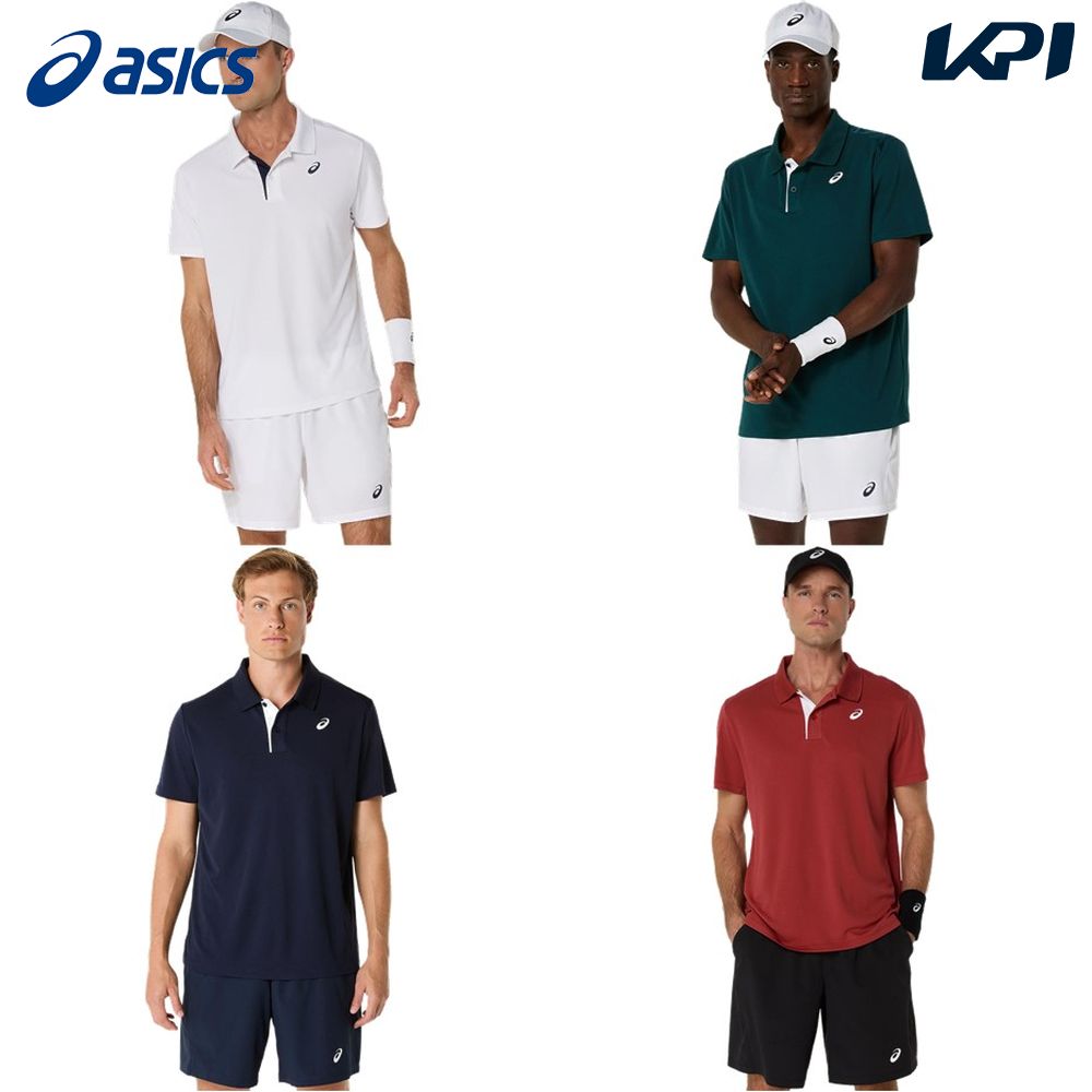 アシックス asics テニスウェア メンズ   COURT POLO 2041A340 2025SS