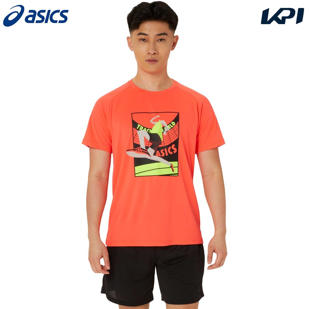 アシックス asics 陸上ウェア メンズ   グラフィックドライ半袖シャツ 2091A674-604 2024FW
