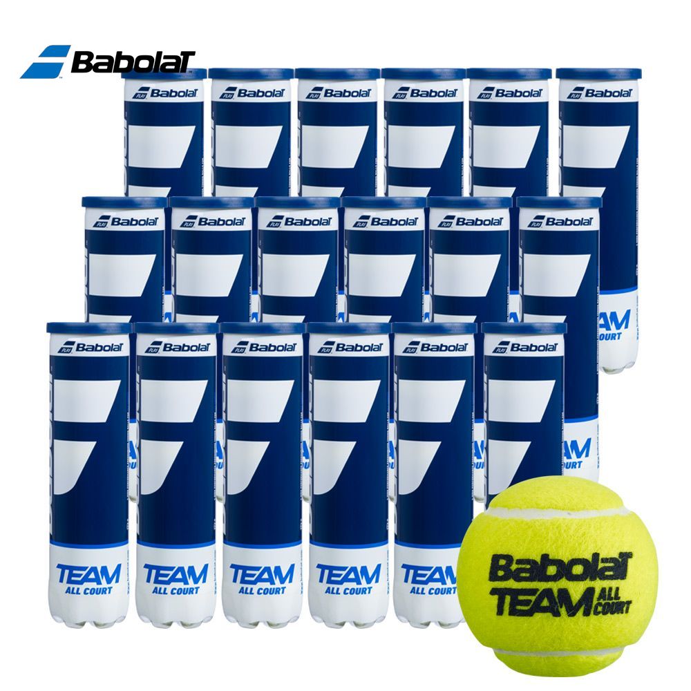 バボラ Babolat テニステニスボール  TEAM ALL COURT 1箱/18缶 502081