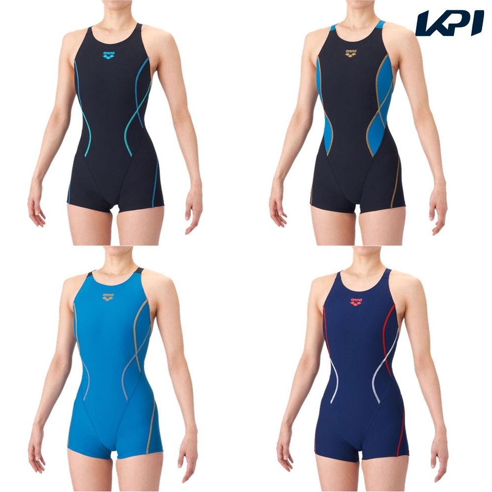 アリーナ ARENA 水泳水着 レディース TOUGHSUIT  トレーニングワンピーススパッツ オープンバック・ミドルレッグ  AS6SWM03L