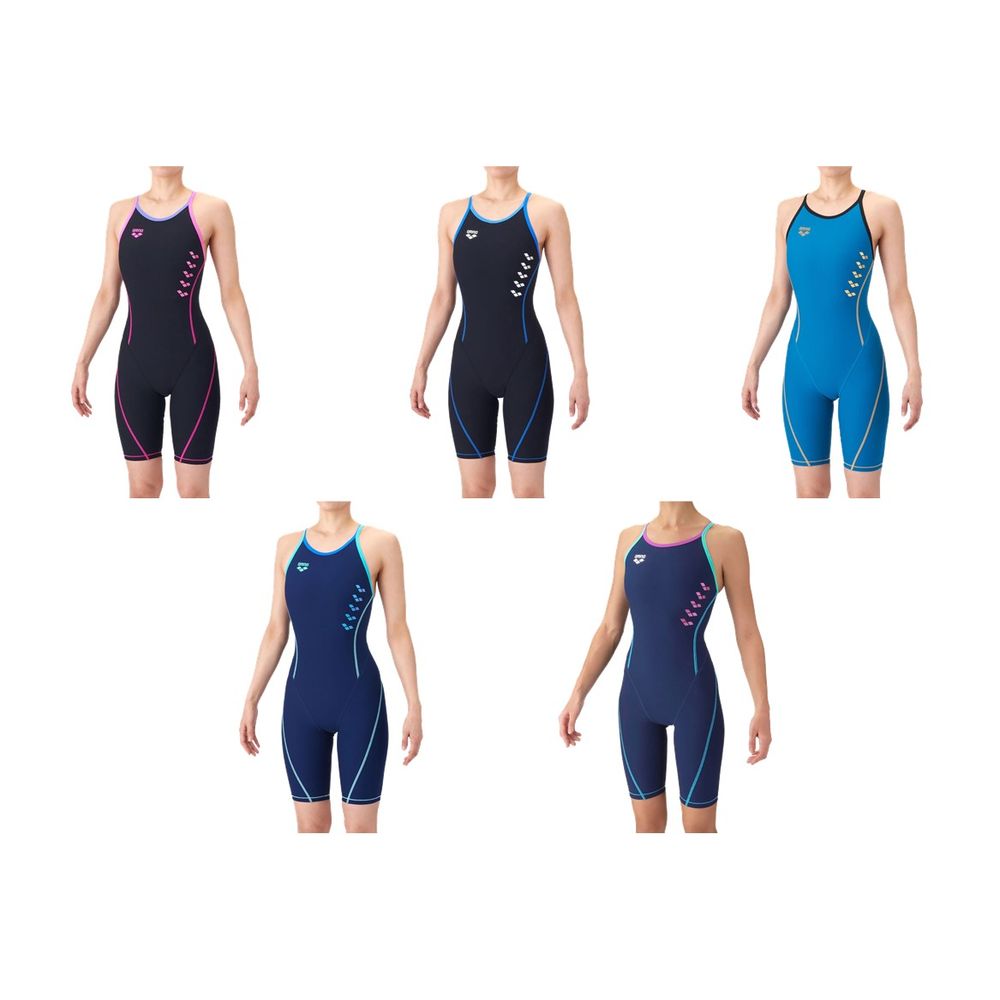 アリーナ ARENA 水泳水着 レディース TOUGHSUIT  トレーニングワンピーススパッツ オープンバック・ハーフレッグ  AS6SWM06L