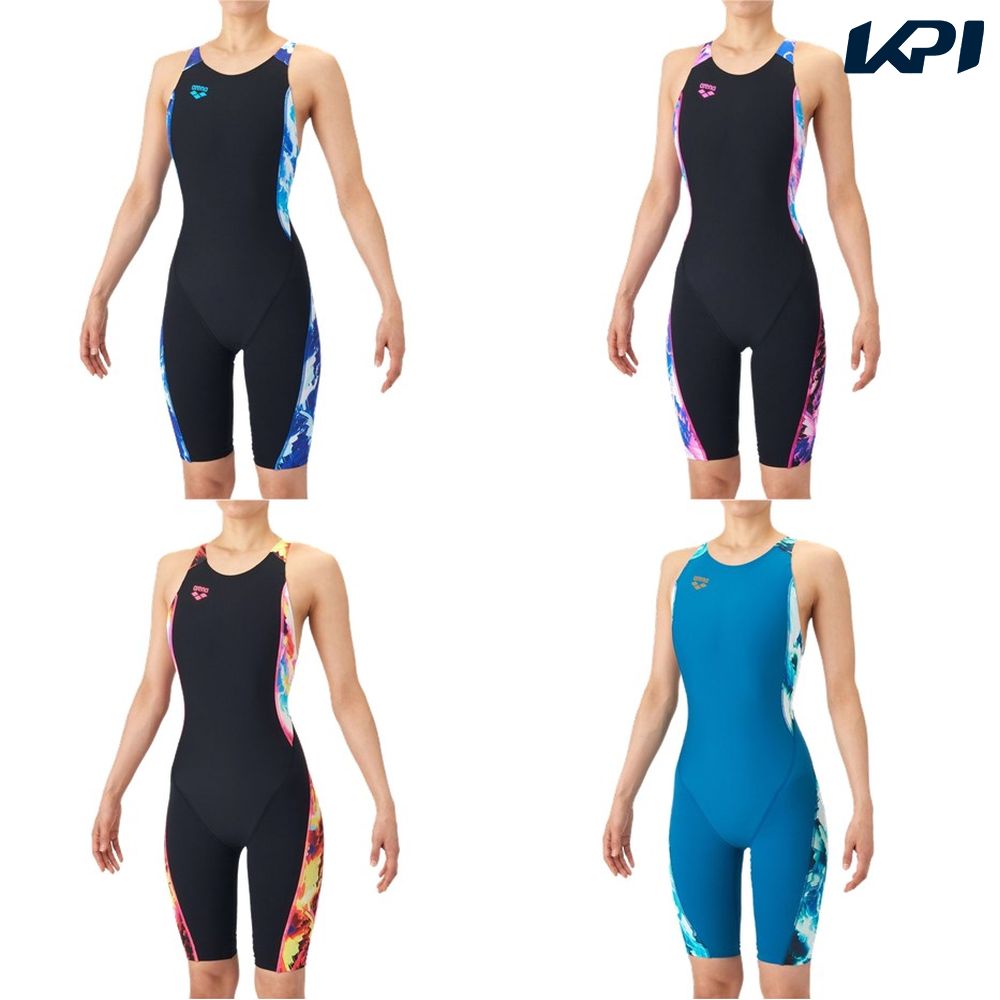 アリーナ ARENA 水泳水着 レディース TOUGHSUIT  トレーニングワンピーススパッツ オープンバック・ハーフレッグ  AS6SWM18L