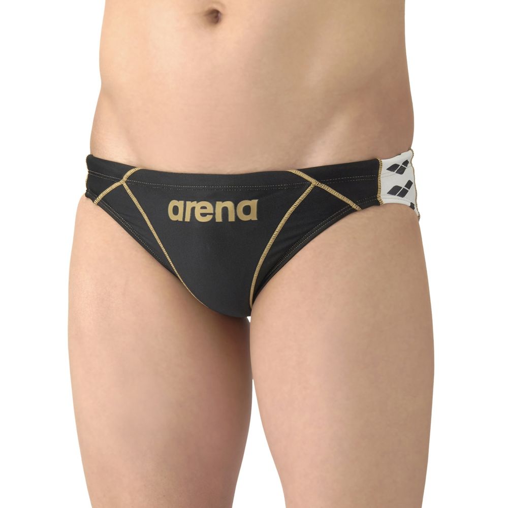 arena 競パン AS6SWM45M ブラック/ゴールド アリーナ（arena） 水泳水着 メンズ トレーニングブリーフ AS6SWM45M