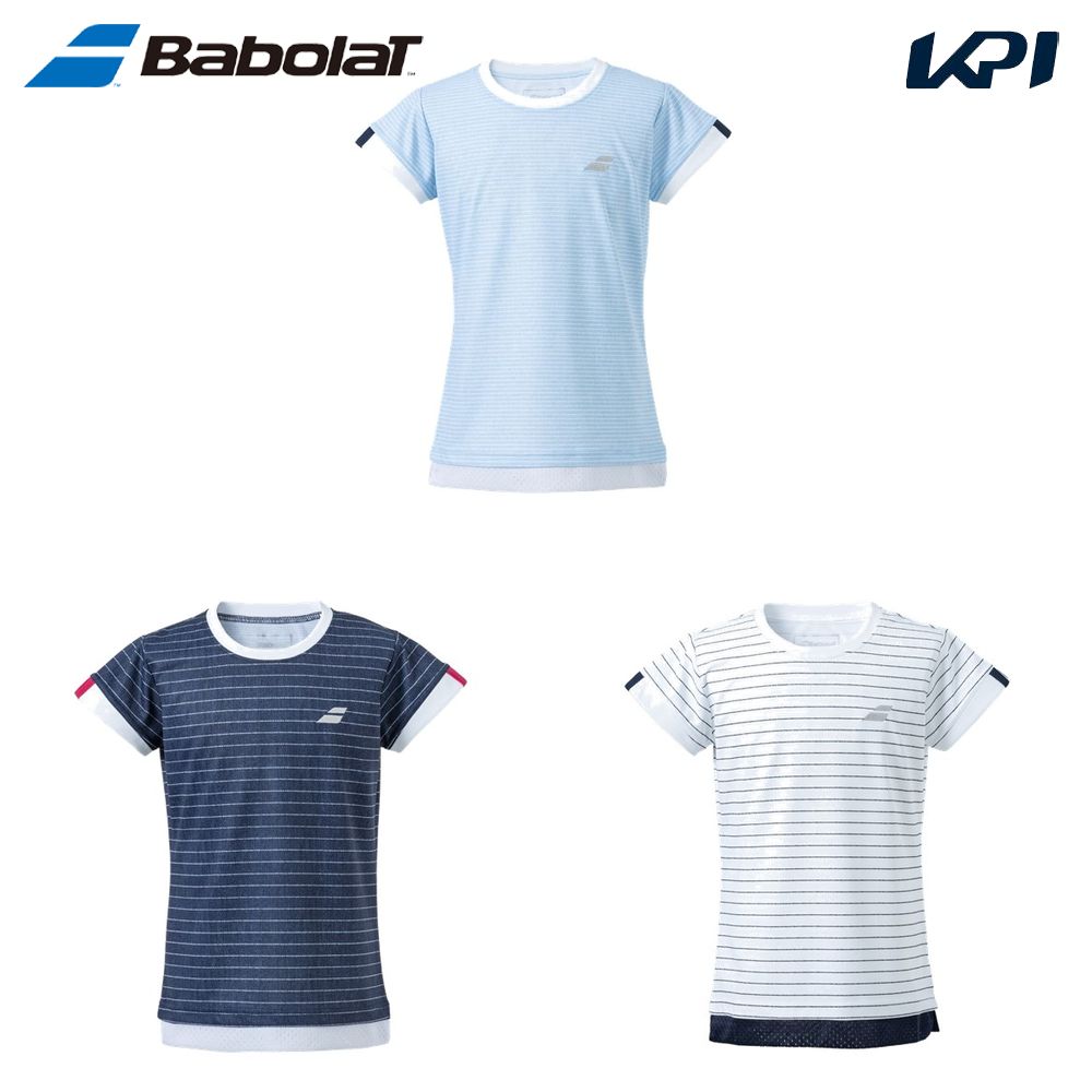 バボラ Babolat テニスウェア ジュニア   CLUB SHORT SLEEVE SHIRT JR クラブ ショートスリーブ 半袖Tシャツ BJG4341C 2024SS