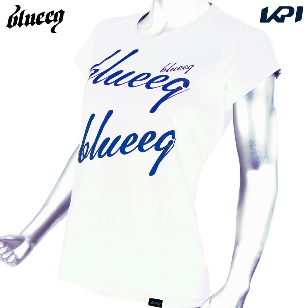 『即日出荷』blueeq ブルイク テニスウェア レディース V-NECK SCRIPT TEE　VネックスクリプトTシャツ BQAS-00032 2023SS