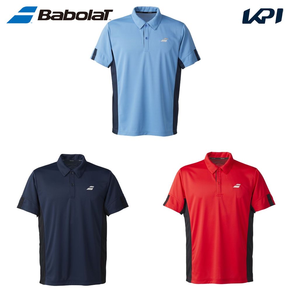 バボラ Babolat テニスウェア ユニセックス   CLUB SHORT SLEEVE SHIRT ゲームシャツ ショートスリーブシャツ BUG4313C-2025 2025SS