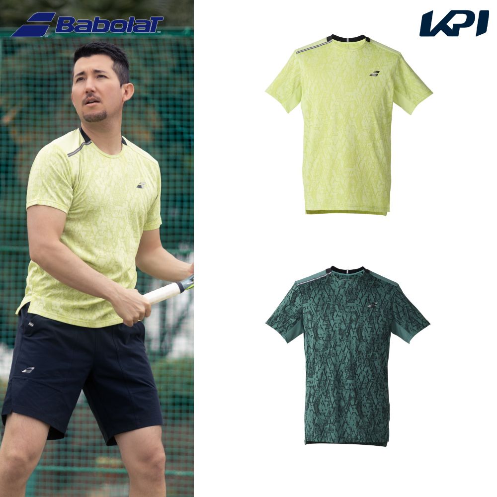 バボラ Babolat テニスウェア ユニセックス   PLAY SHORT SLEEVE SHIRT　 ショートスリーブシャツ BUG6350 2026FW