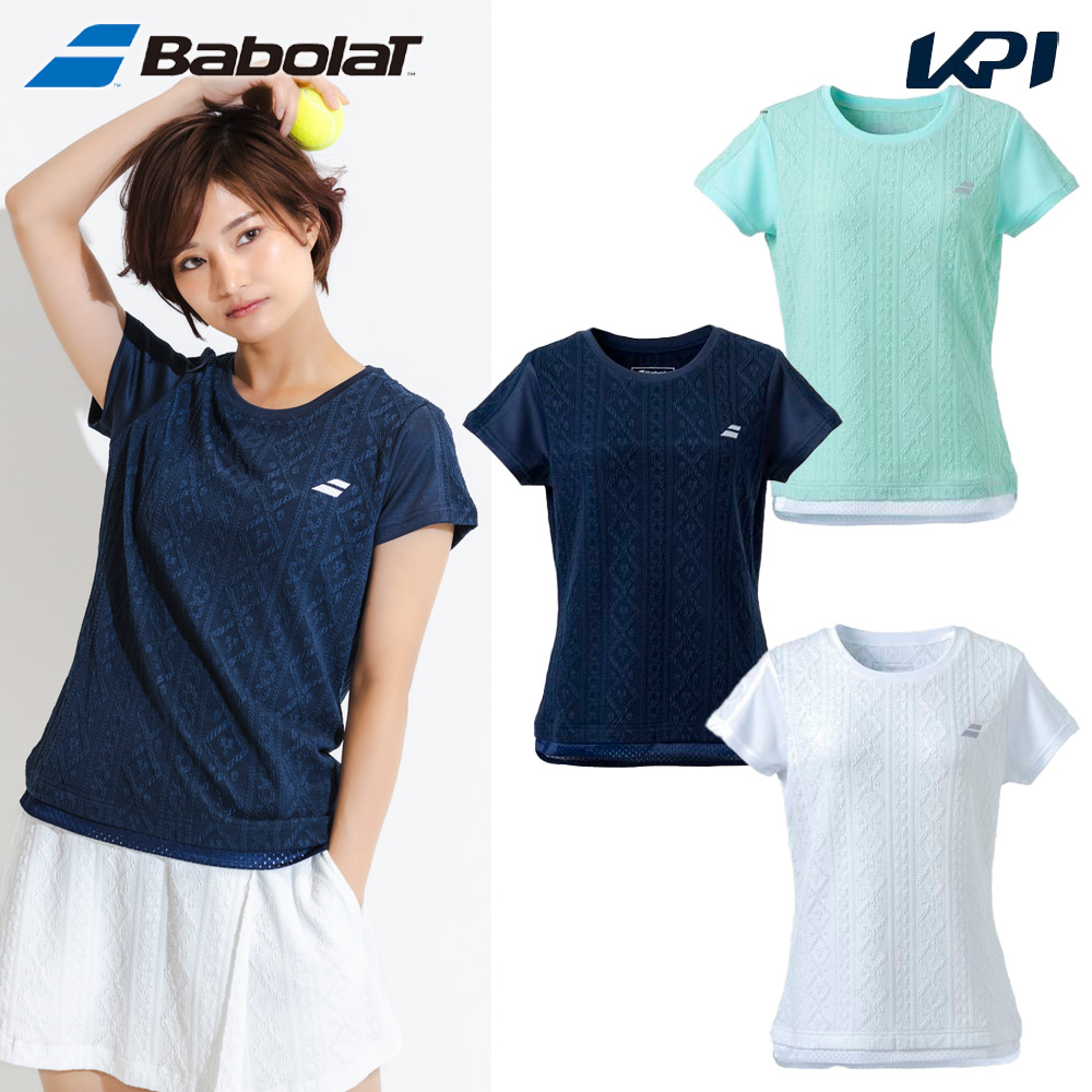 バボラ Babolat テニスウェア レディース   PURE ショートスリーブシャツ BWG4376 2024FW｜KPI WELLNESS