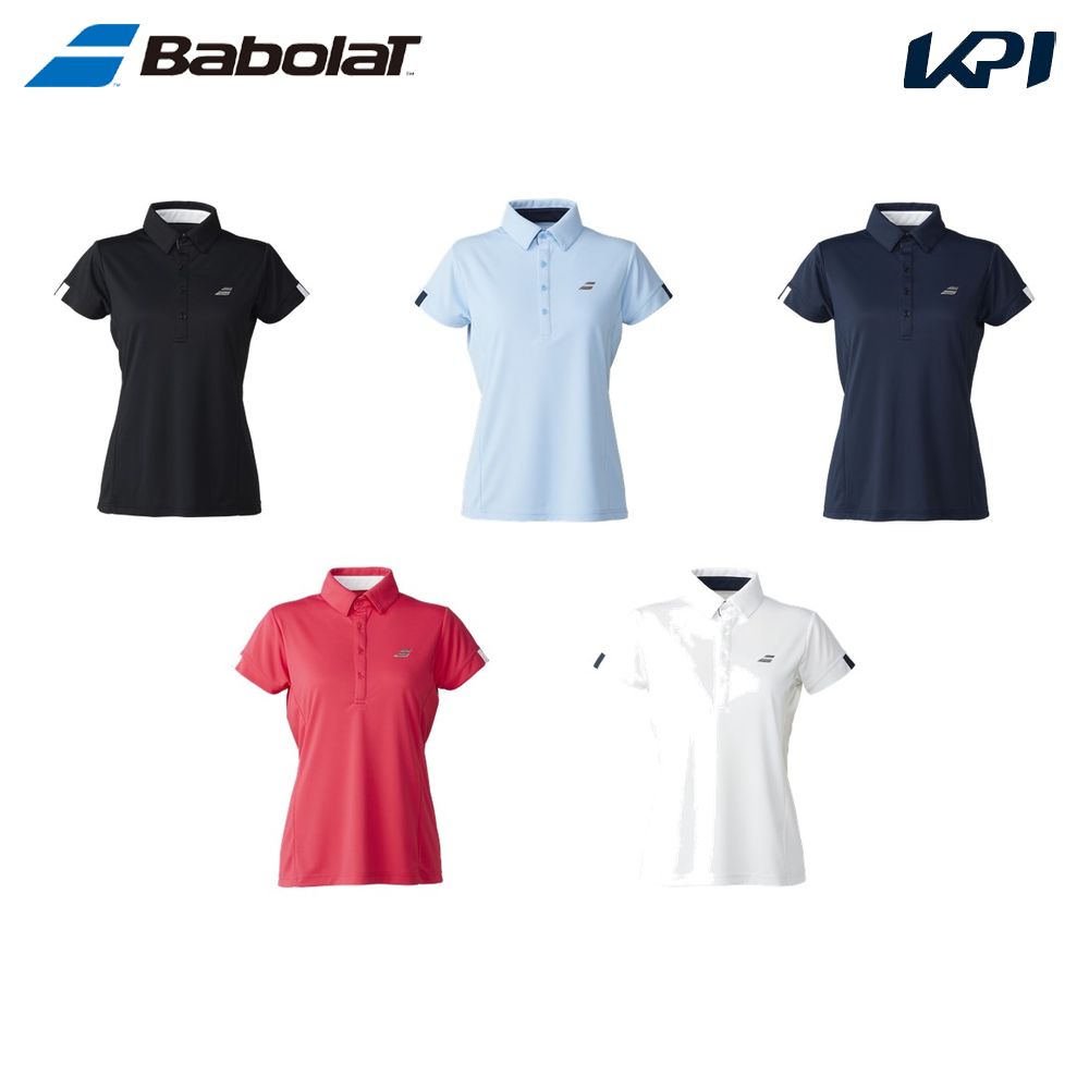 バボラ Babolat テニスウェア レディース   CLUB SHORT SLEEVE SHIRT ゲームシャツ ショートスリーブシャツ BWG5331C 2025SS