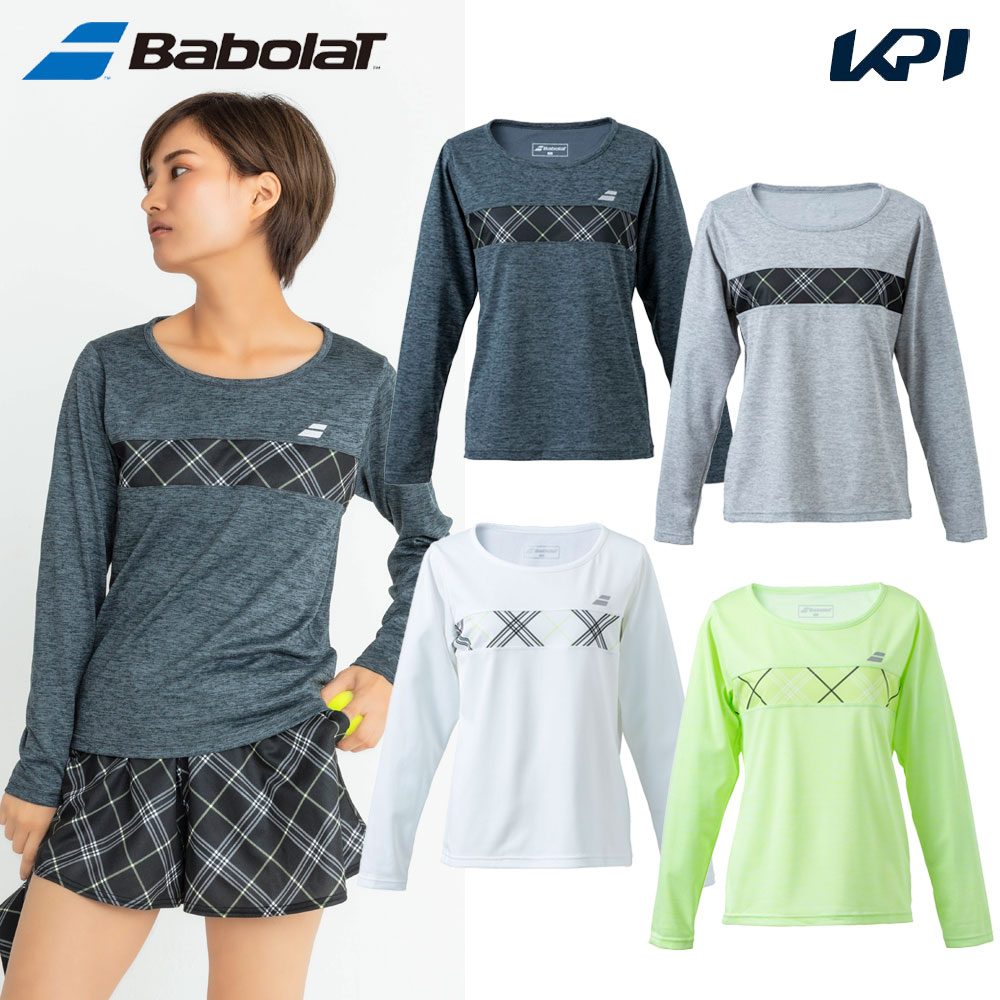 バボラ Babolat テニスウェア レディース   PURE LONG SLEEVE SHIRT 長袖Tシャツ BWP4527 2024SS