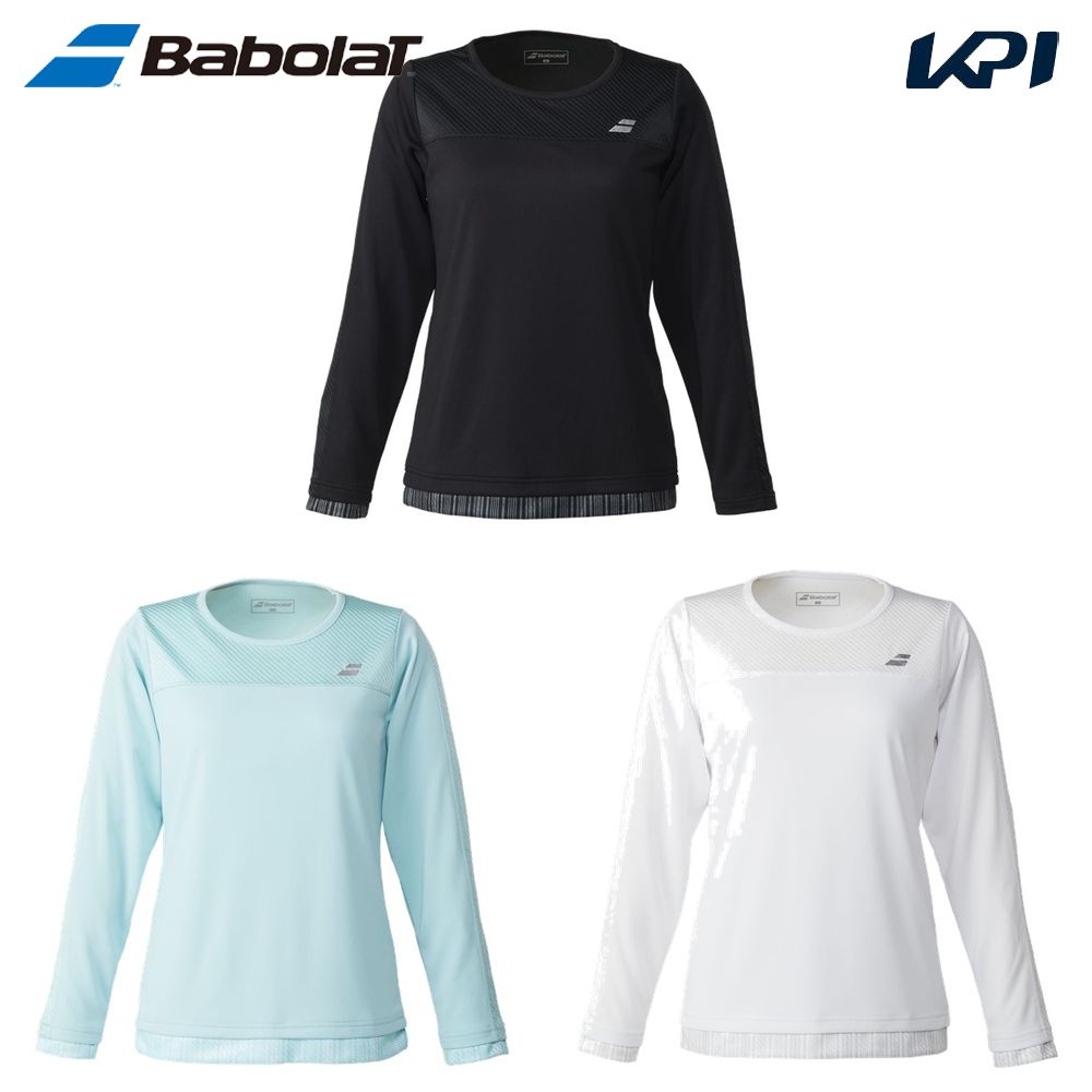バボラ Babolat テニスウェア レディース   PURE LONG SLEEVE SHIRT 長袖Tシャツ BWP5527 2025SS