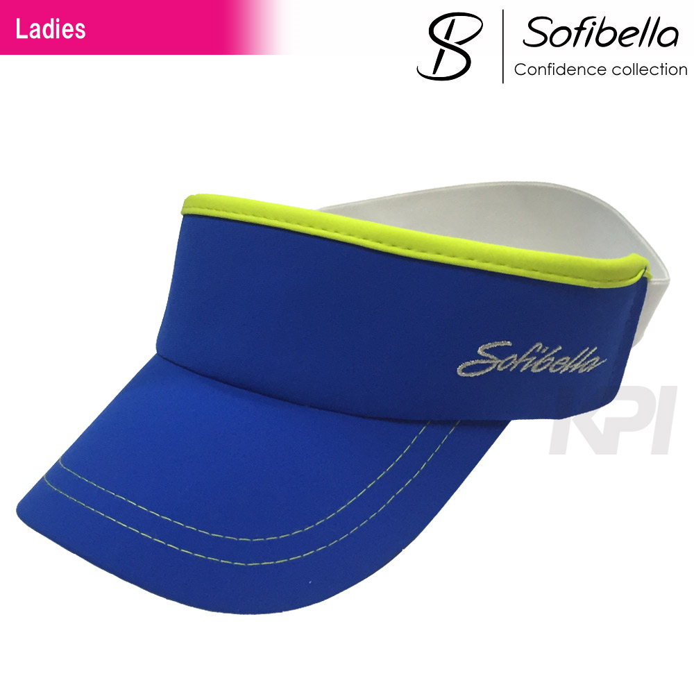 Yahoo! Yahoo!ショッピング(ヤフー ショッピング)『即日出荷』Sofibella ソフィベラ 「Confidence Collection コンフィデンスコレクション Elastic エラスティック バイザー  CO3151S」テニスウェア