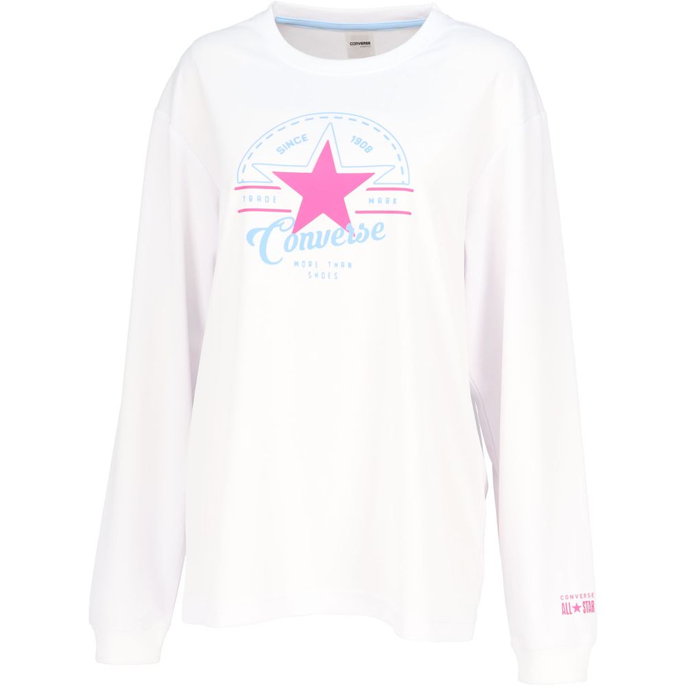 コンバース CONVERSE バスケットウェア ジュニア   ガールズプリントロングスリーブシャツ CB342352L 2024FW | CONVERSE | 01