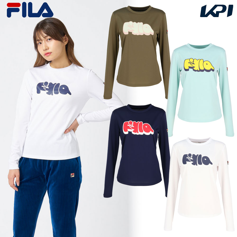フィラ FILA テニスウェア レディース   ロングスリーブグラフィックＴシャツ CZ6FGW025 2026FW 9月上旬発売予定※予約