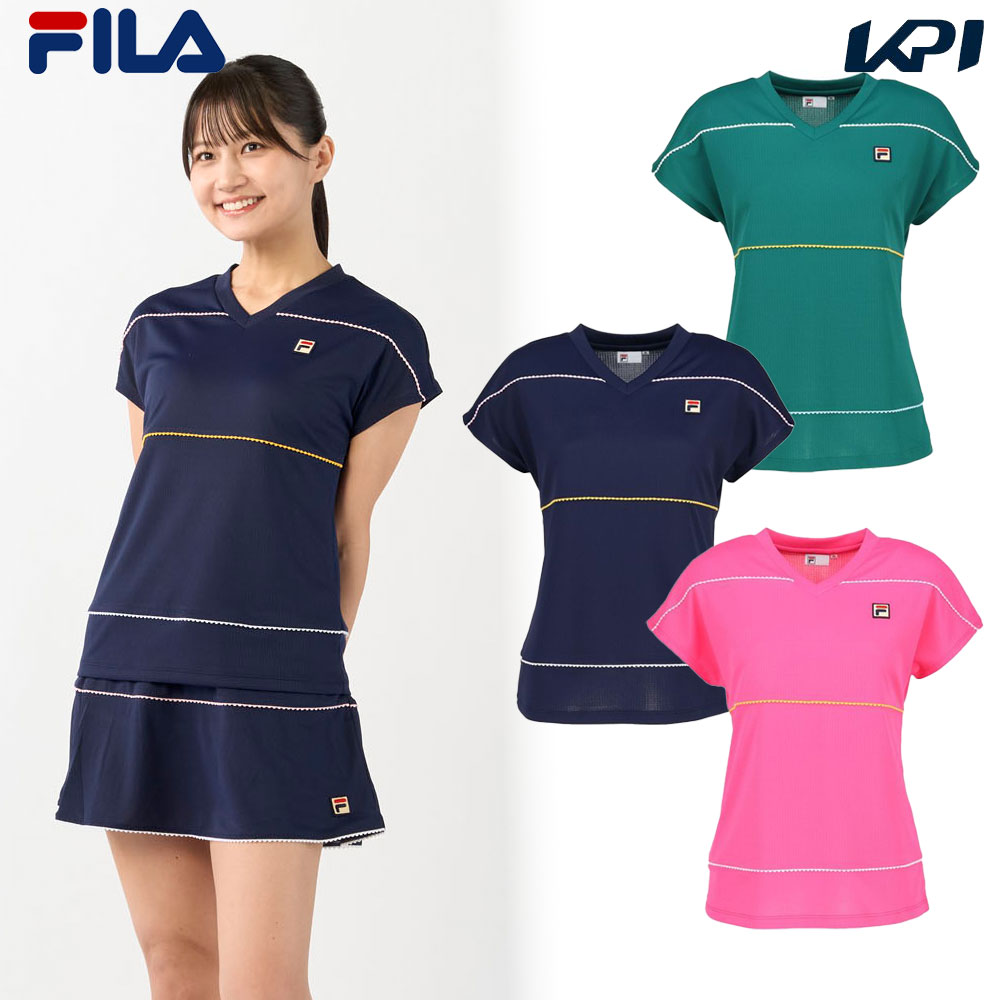 フィラ FILA テニスウェア レディース   ゲームシャツ CZ6SGW016 2026SS