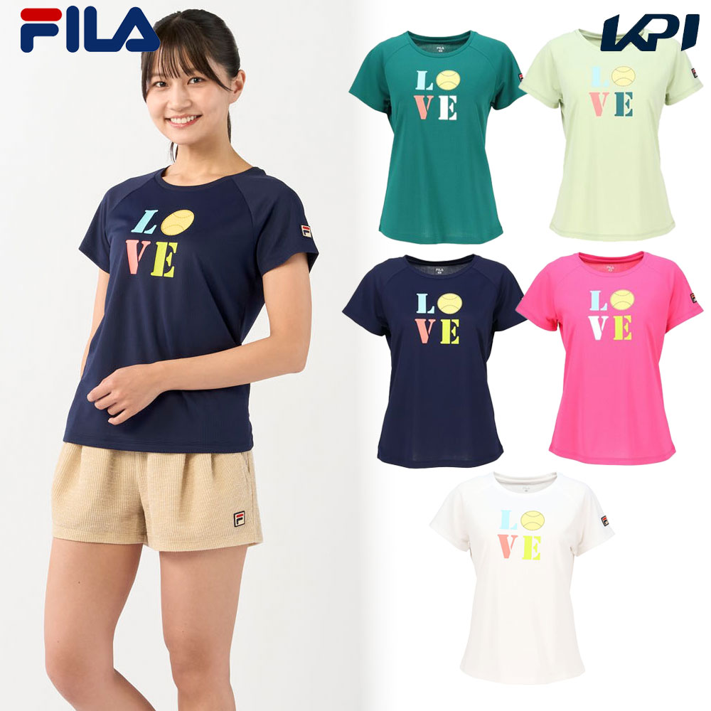 フィラ FILA テニスウェア レディース   グラフィックTシャツ CZ6SGW019 2026SS