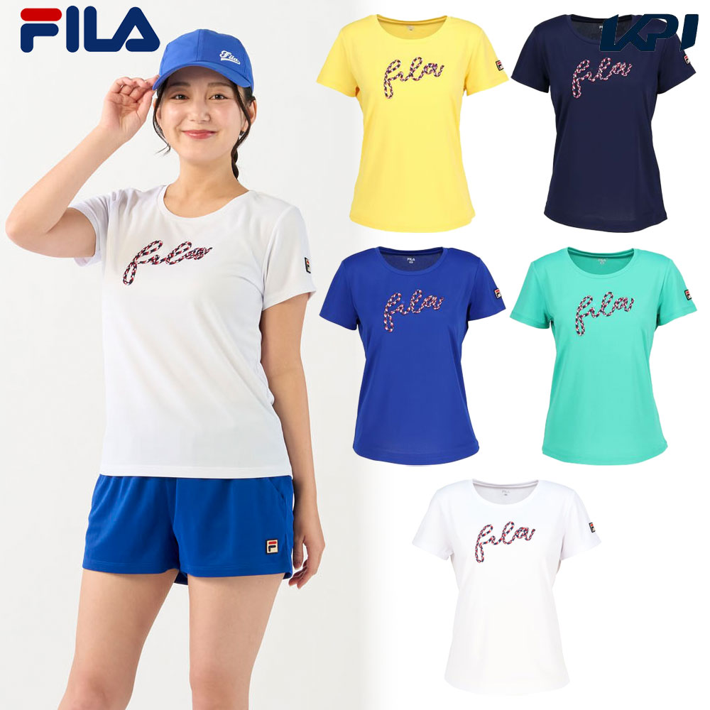 フィラ FILA テニスウェア レディース   グラフィックTシャツ CZ6SGW041 2026SS
